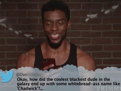 Pin by Nicolle on t'challa | Celebrities read mean tweets, Celebrity mean tweets, Chadwick boseman