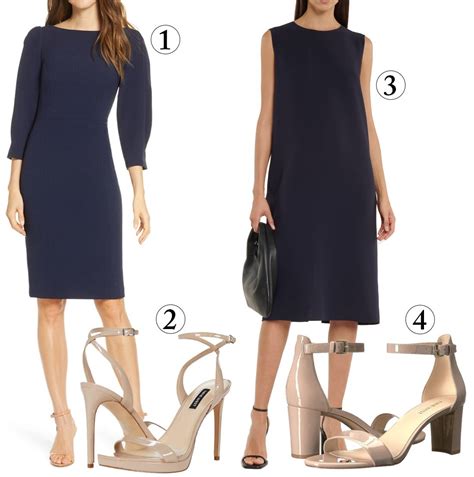 Best Color Shoes To Wear With A Navy Dress Outfit Ideas