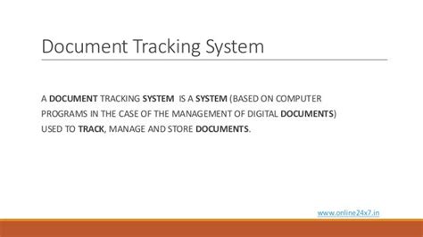 Document Tracking System