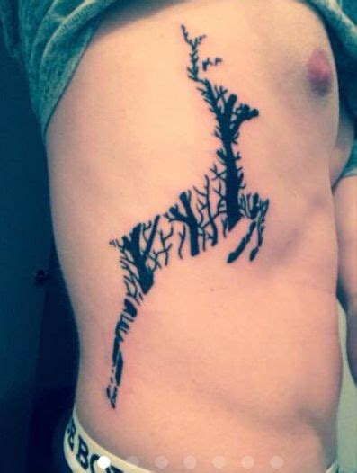 Deer Made Out Of Trees Tattoo Tattoos Tree Tattoo Leaf Tattoos