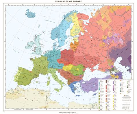 Languages Of Europe Europe Map Map Language Map