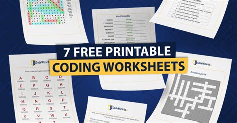 7 Free Printable Coding Worksheets For Kids Codewizardshq Unplugged