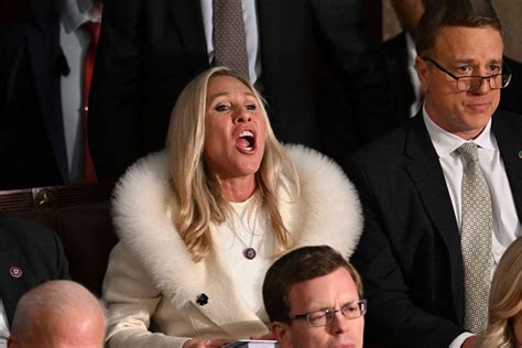 Heckler Marjorie Taylor Greenes Complaint About Yelling During State Of The Union Badly