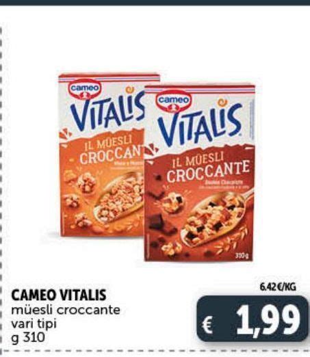 Cameo Vitalis Muesli Croccante Vari Tipi G Offerta Di Deco Market