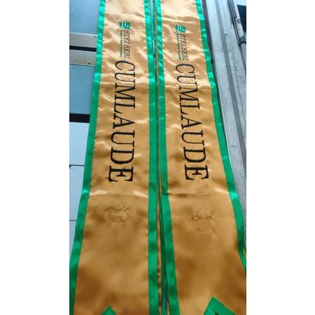 Jual Satu Hari Jadi Selempang Sash Wisuda Bahan Satin List Pita