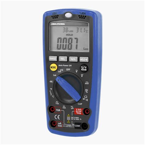 A typical multimeter can measure voltage, resistance, and current. Digitalt multimeter EM 61 - Biltema.no
