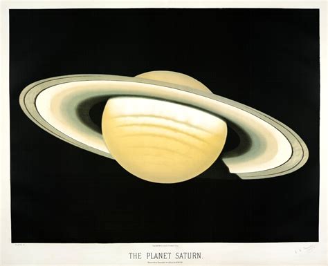 The Planet Saturn From The Free Public Domain Illustration