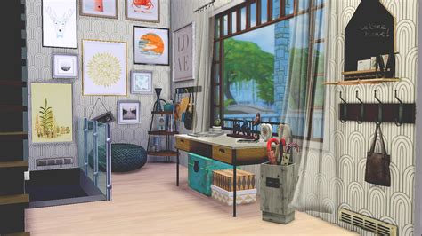 Hippiesimsdesign Down On The Farmhouse Foyer~ Sims 4~ All Cc Credited W Links