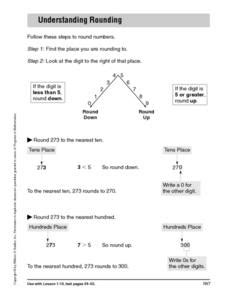 Understanding in kindergarten through 3rd grade practice guide. Understanding Rounding Worksheet for 3rd - 4th Grade | Lesson Planet