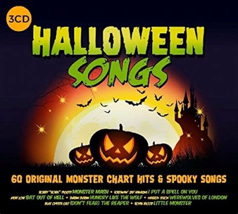 Halloween Songs 60 Original Monster Chart Hits And Spooky Songs 3 Cd