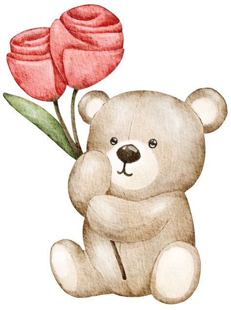 Watercolor Teddy Bear Png Download Free Png Images