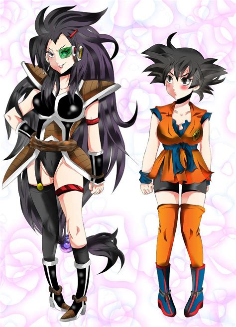 Radditz And Goku Rule 63 Female Dragon Character Portraits Female