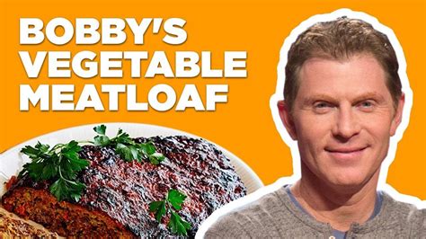 Using your hands works best. Bobby Flay Makes a Roasted Vegetable Meatloaf | Food ...