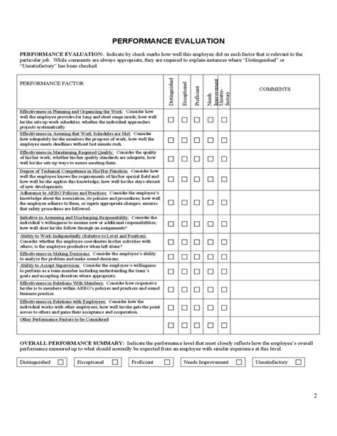 employee evaluation form sample   hyrup