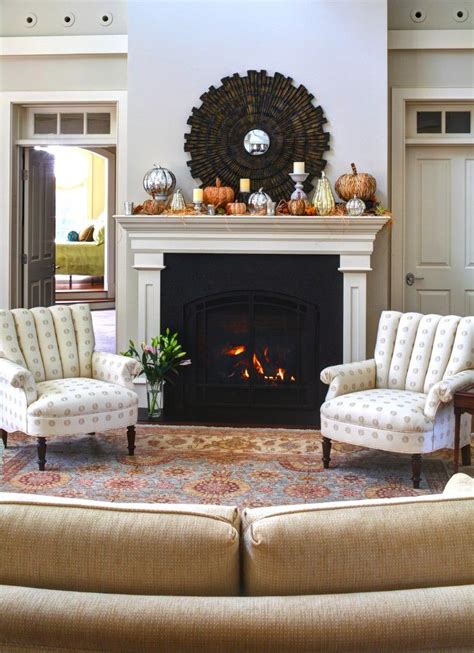 French Country Cottage Autumn Fireplace Mantel ~ Inspirations Living