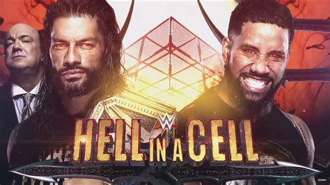 Wwe Hell In A Cell 2020 Roman Reigns Vs Jey Uso Official Match Card Youtube