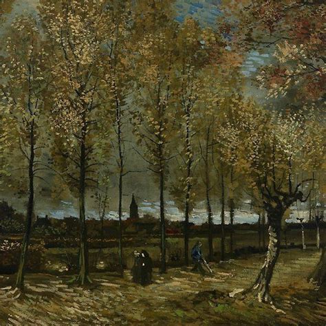 Lane With Poplars Near Nuenen By Vincent Van Gogh Vincent Van Gogh