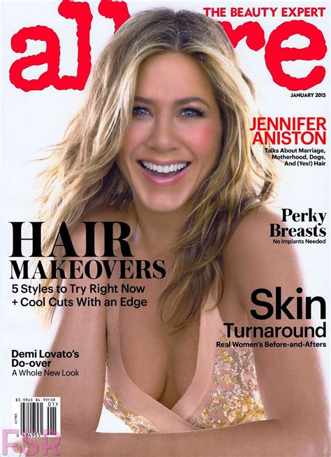 Jennifer Aniston Bares Cleavage For The Allure Us January