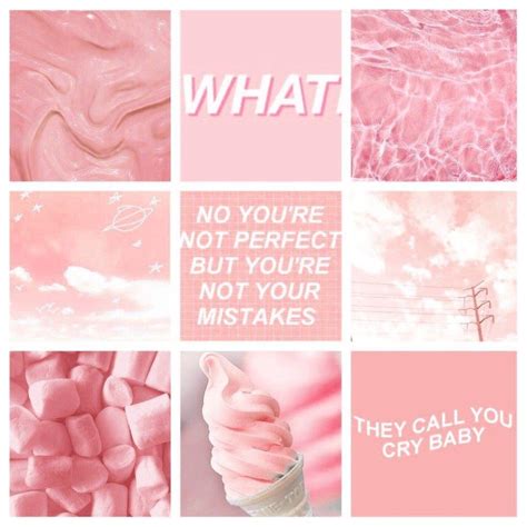Baby Pink Aesthetic Wallpaper Collage Entrepontos