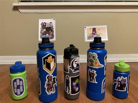 I got stickers for my brothers and I to put on our water bottles. What ...