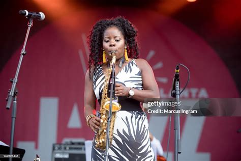 Saxophonist Tia Fuller Performs On Stage During The 2018 Atlanta Jazz