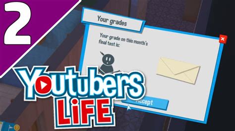 Lets Play Youtubers Life Ep 2 Upgrading And Exams Youtubers Life