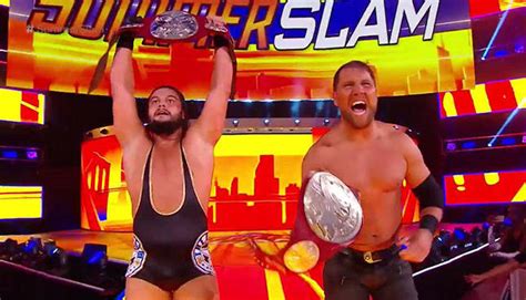 Pics Video Of Raw Tag Team Title Match At SummerSlam 411MANIA