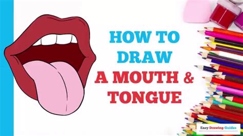 How To Draw A Mouth And Tongue In A Few Easy Steps Drawing Tutorial For Beginners Youtube