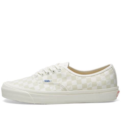 Vans Vault Og Authentic Lx Checkerboard And Marshmallow End Us