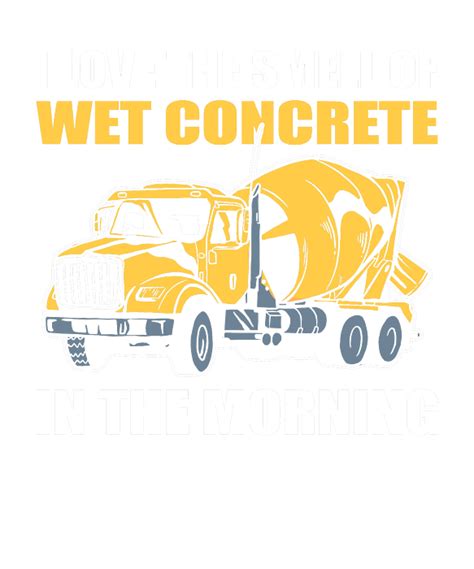I Love The Smell Of Wet Concrete In The Morning Truck Greeting Card By Alessandra Roth