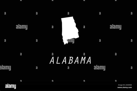 Alabama Outline Map State Vector Illustration Stock Vector Image And Art