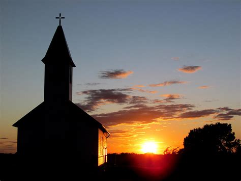 Southern Door Church At Sunset Photograph By David T Wilkinson