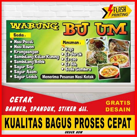 Detail Desain Spanduk Spanduk Warung Makan Koleksi Nomer 25