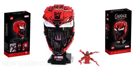 New Lego Marvel Carnage Head Helmet 76199