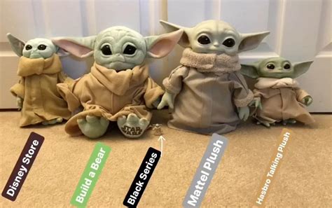 I Made A Visual Guide For Most Of The Baby Yoda Plushtoys Out There
