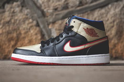 The history of michael jordan's signature nike basketball shoe line spans more than three decades, across the country, around the globe, and from the hardcourt to the red carpet on the feet of everyone from nba legends to the person standing next to you. Air Jordan 1 Mid Black/Red/Gold/Royal (With images) | Air jordans, Jordan 1 mid