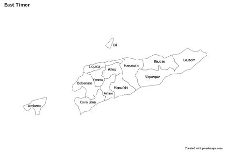 Sample Maps For East Timor