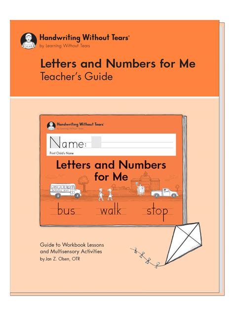 Learning Without Tears Letters And Numbers For Me Teachers Guide