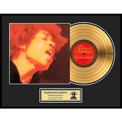 24 Kt Gold Records Jimi Hendrix Electric Ladyland Gold Lp Limited
