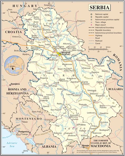Maps Of Serbia