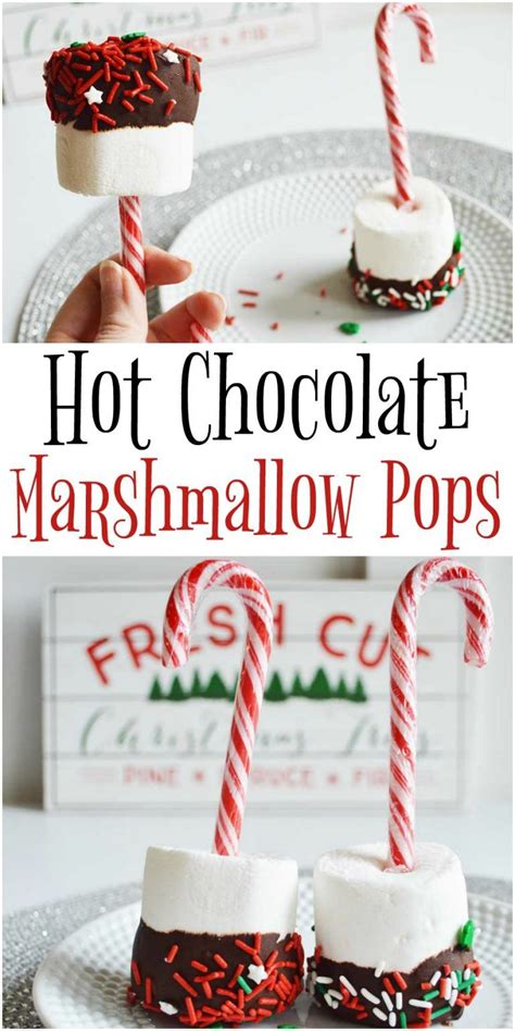 Marshmallow Pops For Hot Chocolate Marshmallow On A Stick Peppermint