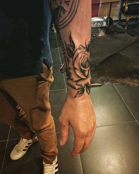 Rose Forearm Tattoos For Men