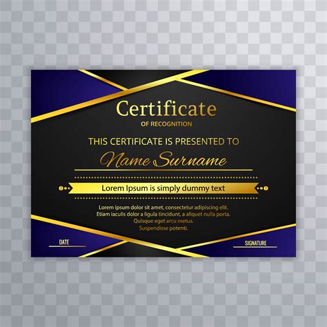 Beautiful Stylish Certificate Template Design 243087 Vector Art At Vecteezy