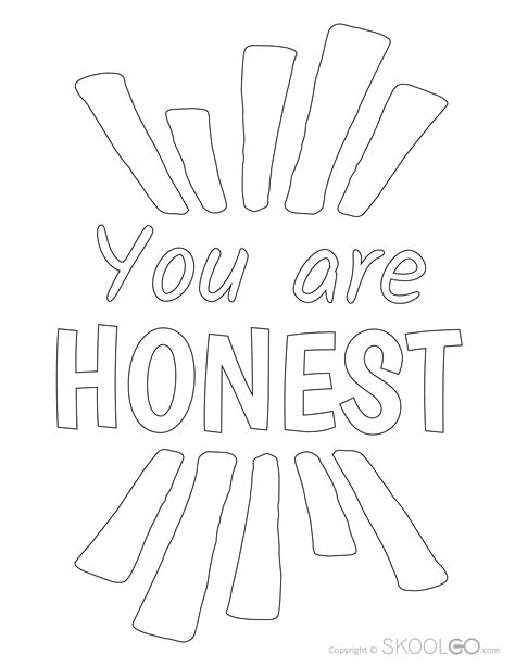 You Are Honest Free Poster Skoolgo