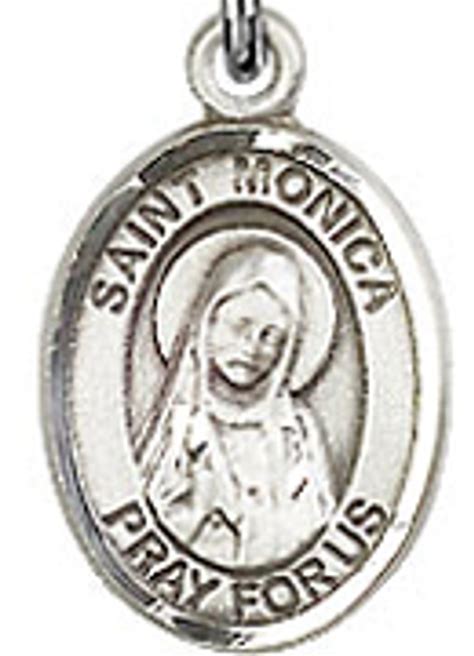 St Monica 50 Oval Sterling Silver Side Medal Sisters Of Carmel
