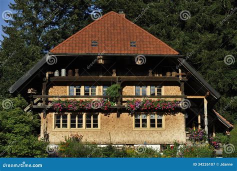 Traditional House In The Black Forest Germany Stock Image Image Of