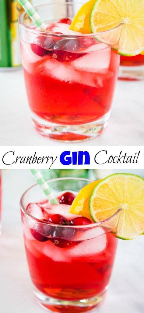 Cranberry Gin Cocktail Dinners Dishes And Desserts