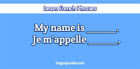 Maybe you would like to learn more about one of these? How to Introduce Yourself in French in 11+ Lines