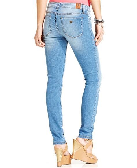 Guess Power Low Rise Skinny Jeans And Reviews Jeans Women Macys