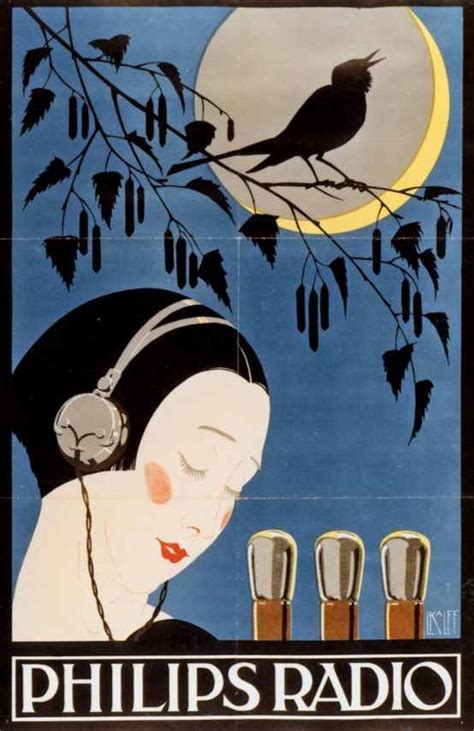 Poster For Philips Radio Tubes 1926 Vintage Advert Ad Retro Pub